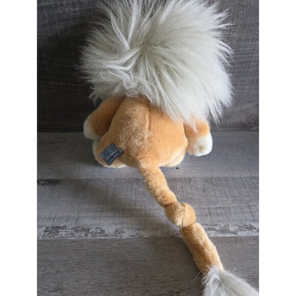 Vtg Mattel Emotions 1980s Hastings 11" Lion Plush Stuffed Animal Tan Grey G24 - Picture 11 of 11